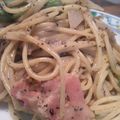 チョコぐま's cooksnap of when they made 菜の花咲く♪ソイミソパスタ.