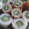 時花菜's cooksnap of when they made ☆星がいっぱい！オクラ竹輪を梅マヨで♪.