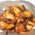 すぅじぃ～'s cooksnap of when they made かぼちゃと豚肉のオイスターソース炒め.