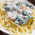 yuihiko's cooksnap of when they made 水切りヨーグルトとシーフードの冷製パスタ.