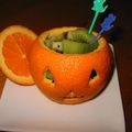 だいこんマン's cooksnap of when they made ハロウィンのジャコランタンフルーツ.