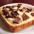 gonnanmama's cooksnap of when they made チョコチーズ★トースト.