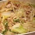 くっくのん's cooksnap of when they made もやしとひき肉のマヨソース炒め♪.