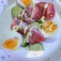いちごみるきー's cooksnap of when they made トマト＆卵のひんやりサラダ.