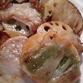 inyako's cooksnap of when they made れんこん大葉の豚肉巻き.