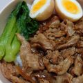 三七子's cooksnap of when they made 薄切りバラ肉で作る♪激うまっルーローハン.