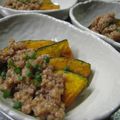 ぶるーぽぴー's cooksnap of when they made 素揚げかぼちゃのひき肉あんかけ.