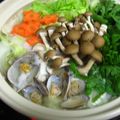 ☆komi☆'s cooksnap of when they made 材料これだけ。あさりと春菊のお鍋.