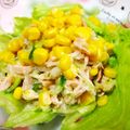 はったはった's cooksnap of when they made 超～簡単☆レタス・コーンのサラダ.