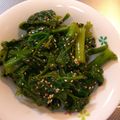 ゆりYO船長's cooksnap of when they made パパッとできる！簡単春菊とかのごま和え.