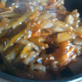 辛味大好's cooksnap of when they made 大根の皮と鶏皮できんぴら.