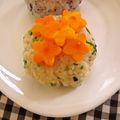ＴＷＯＨＥＡＲＴＳ's cooksnap of when they made キャラ弁♥型で抜くだけ簡単♥花おにぎり③.