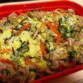 はったはった's cooksnap of when they made 豚ひき肉とキノコの卵とじ・・・丼？.