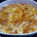 luckylove1's cooksnap of when they made ☆厚揚げのオーロラソースそぼろチーズ焼き.