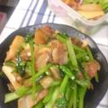 sonohata's cooksnap of when they made エコ☆カブの葉＆ベーコン炒め.