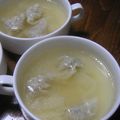 於石句亭御馳走参's cooksnap of when they made しそ入り☆ワンタンスープ.