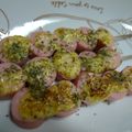 myukitty's cooksnap of when they made お魚ソーセージのマヨマスタード焼き.