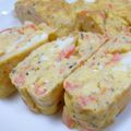 ジョンリークッカー's cooksnap of when they made お弁当に！かにかま入り玉子焼き.