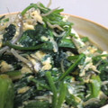 サワサワあけこ's cooksnap of when they made ★保育園のほうれん草とシラスの卵とじ★.