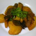 Leone0815's cooksnap of when they made 手抜き☆牛肉とジャガイモの焼肉味.