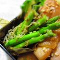 ｕｕｕ's cooksnap of when they made アスパラのお浸し♪かりかりじゃこのっけ.