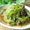 おしす's cooksnap of when they made ゴーヤと豚ひき肉のオイスター炒め.