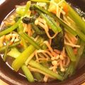 sonop's cooksnap of when they made 小松菜と干し海老のニンニク塩炒め.