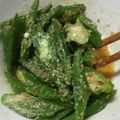 たや☆'s cooksnap of when they made オクラのゴマ和え.