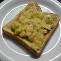 亜久里's cooksnap of when they made ３０秒で朝食に！バナナジャムトースト.