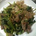 あやこ６１'s cooksnap of when they made 豚バラ肉と小松菜の塩だれ炒め.