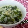 minami1977's cooksnap of when they made 天かすとわかめと葱の即席スープ.