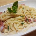 yappyパクパク's cooksnap of when they made ＊＊生バジルのクリームスパゲティ＊＊.