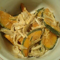 さぁ★たぁ★'s cooksnap of when they made かぼちゃときのこのオイマヨ炒め.