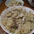 於石句亭御馳走参's cooksnap of when they made ✿焼きさんまとごぼうの炊き込みご飯✿.