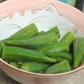 カルチョーフィ's cooksnap of when they made わさびオクラ.