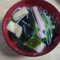 せつみか's cooksnap of when they made 秋風味♪豆苗とカニカマのあざやかすまし汁.