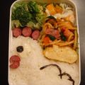デューマ's cooksnap of when they made 簡単キャラ弁　にわとり.