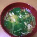 プーニー's cooksnap of when they made ＊簡単＊三つ葉のかき玉汁＊.