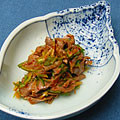 chizu-k's cooksnap of when they made 砂肝とピーマンの和え物.