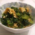 sakuni's cooksnap of when they made 大根の葉と油揚げの炒め物.