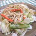 chokomi513's cooksnap of when they made 大根きゅうりカニカマの和風サラダ.