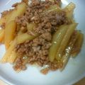 あき君ママ's cooksnap of when they made じゃが芋と挽肉炒め♪.