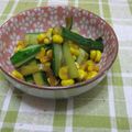 さったんママ's cooksnap of when they made きゅうり＆コーン✿麺つゆバター炒め♡.