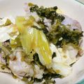 ハロゲン's cooksnap of when they made フライパン１つですぐ出来☆豚肉高菜蒸し.