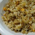 mmameco's cooksnap of when they made かりかりごぼうのチャーハン.