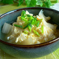 おしす's cooksnap of when they made 白菜の煮浸し風スープ卵とじ.