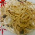 のりっち１０'s cooksnap of when they made きのこ＆ベーコンクリームフィトチーネ.