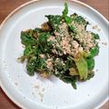 ちよまる31's cooksnap of when they made かつお菜の胡麻和え.