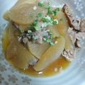 がつこちゃん's cooksnap of when they made ほっこり＆ピリ辛♪大根と豚肉の煮もの.