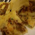 CoffeeCoco's cooksnap of when they made とろ～り納豆とチーズの蒸しネギ蕎麦チヂミ.